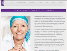 Tablet Screenshot of dentaloncology.com